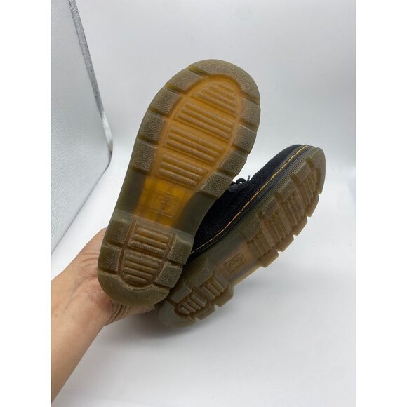 Doc Dr Martens Combs J Size 12 Kids Canvas Combat Zipper Boots Zip Up - Picture 5 of 7